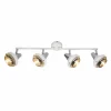 Luminaires Globo Lighting Spots Et Projecteurs|Plafonnier Globo RORGE Blanc, 4 lumières