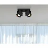 Luminaires Globo Lighting Spots Et Projecteurs|Plafonnier Globo RORY Noir, 2 lumières