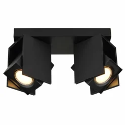 Luminaires Globo Lighting Spots Et Projecteurs|Plafonnier Globo RORY Noir, 2 lumières