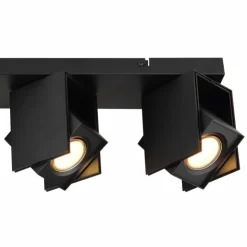 Luminaires Globo Lighting Spots Et Projecteurs|Plafonnier Globo RORY Noir, 4 lumières