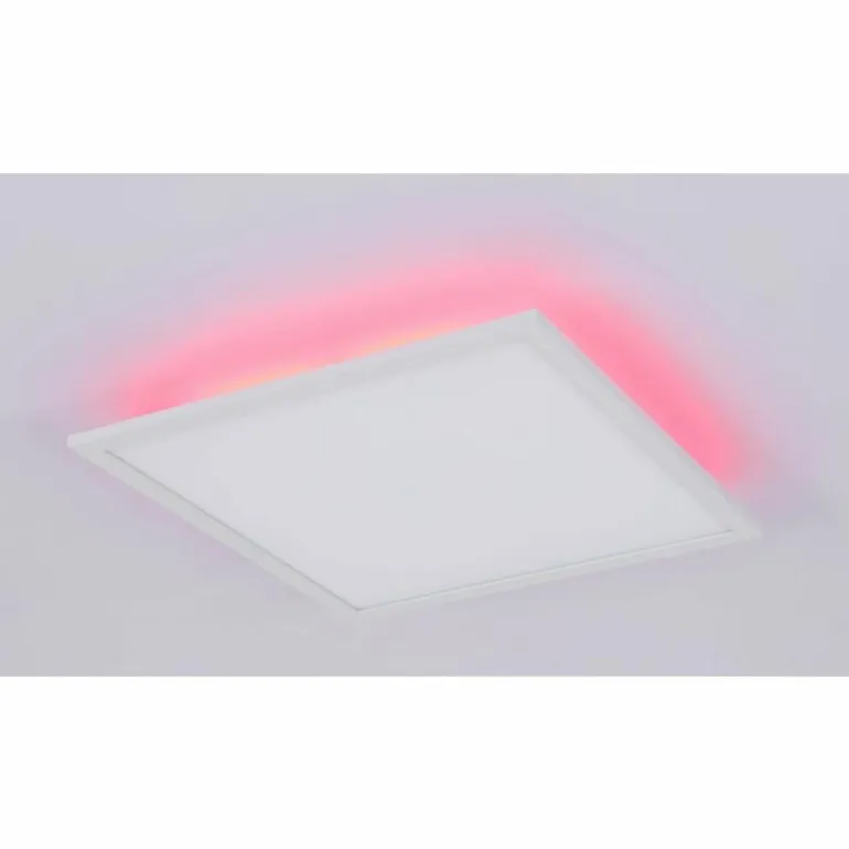 Plafonnier Globo ROSI LED Blanc, 1 lumière, Télécommandes, Changeur de couleurs