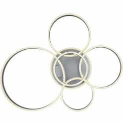 Luminaires Globo Lighting Éclairage Led|Plafonnier Globo RUBIO LED Gris, 1 lumière, Télécommandes