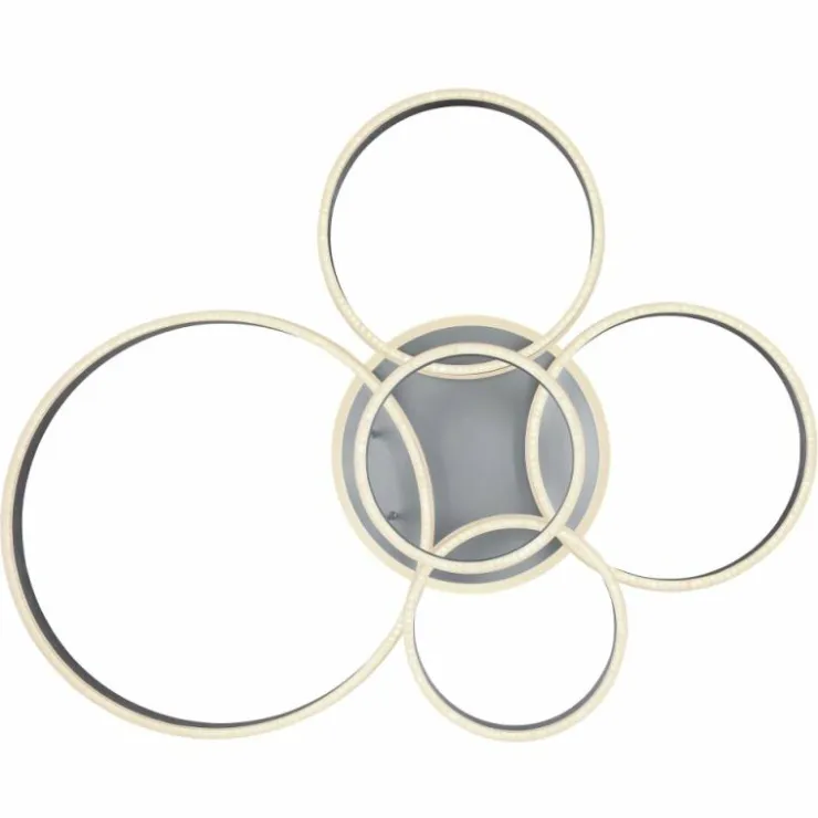 Luminaires Globo Lighting Éclairage Led|Plafonnier Globo RUBIO LED Gris, 1 lumière, Télécommandes