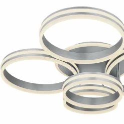 Luminaires Globo Lighting Éclairage Led|Plafonnier Globo RUBIO LED Gris, 1 lumière, Télécommandes