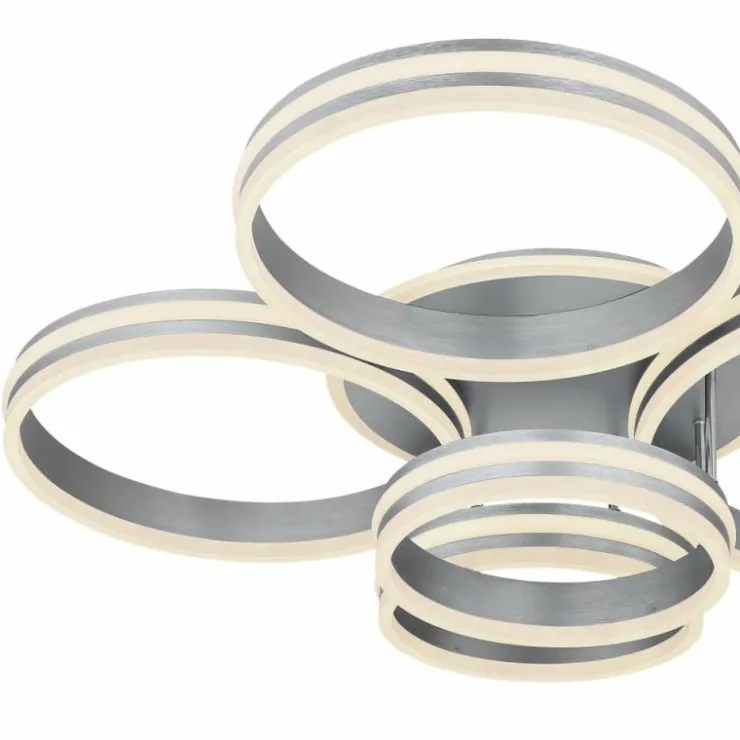 Luminaires Globo Lighting Éclairage Led|Plafonnier Globo RUBIO LED Gris, 1 lumière, Télécommandes