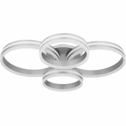 Luminaires Globo Lighting Éclairage Led|Plafonnier Globo RUBIO LED Gris, 1 lumière, Télécommandes