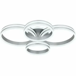 Luminaires Globo Lighting Éclairage Led|Plafonnier Globo RUBIO LED Gris, 1 lumière, Télécommandes