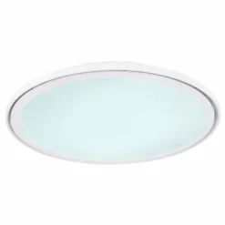 Luminaires Globo Lighting Éclairage Led|Plafonnier Globo SAMU LED Blanc, 1 lumière, Télécommandes, Changeur de couleurs