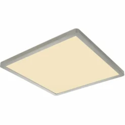 Luminaires Globo Lighting Éclairage Led|Plafonnier Globo SAPANA LED Nickel mat, Blanc, 1 lumière