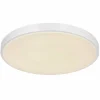 Luminaires Globo Lighting Éclairage Led|Plafonnier Globo SONNY LED Argenté, Blanc, 1 lumière, Télécommandes