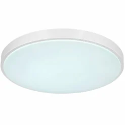 Luminaires Globo Lighting Éclairage Led|Plafonnier Globo SONNY LED Argenté, Blanc, 1 lumière, Télécommandes