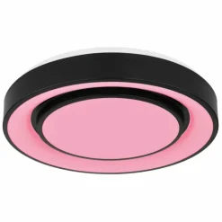 Luminaires Globo Lighting Éclairage Led|Plafonnier Globo SULLY LED Noir, 1 lumière, Télécommandes, Changeur de couleurs