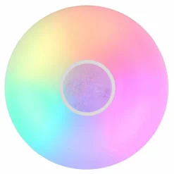 Luminaires Globo Lighting Éclairage Led|Plafonnier Globo SULLY LED Blanc, 1 lumière, Télécommandes, Changeur de couleurs