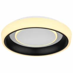Luminaires Globo Lighting Éclairage Led|Plafonnier Globo TABANO LED Noir, 1 lumière, Télécommandes