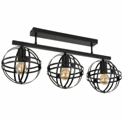 Luminaires Globo Lighting Plafonniers|Plafonnier Globo TAMARA Noir, 3 lumières