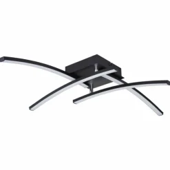 Luminaires Globo Lighting Éclairage Led|Plafonnier Globo TANSY I LED Noir, 1 lumière