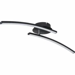 Luminaires Globo Lighting Éclairage Led|Plafonnier Globo TANSY LED Noir, 1 lumière