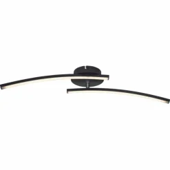 Luminaires Globo Lighting Éclairage Led|Plafonnier Globo TANSY LED Noir, 1 lumière