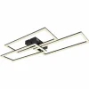 Plafonnier Globo TINY LED Noir, 1 lumière, Télécommandes