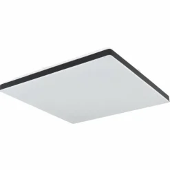 Plafonnier Globo ULLY LED Noir, Blanc, 1 lumière, Télécommandes, Changeur de couleurs