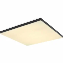 Plafonnier Globo ULLY LED Noir, 1 lumière, Télécommandes