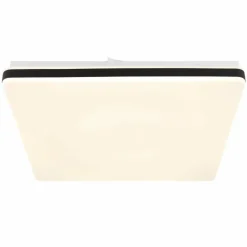 Plafonnier Globo ULLY LED Noir, 1 lumière, Télécommandes