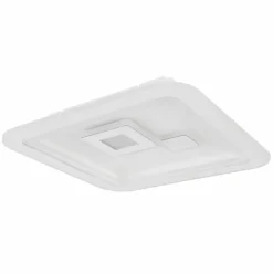 Luminaires Globo Lighting Éclairage Led|Plafonnier Globo VALERIA LED Chrome, Blanc, 1 lumière, Télécommandes