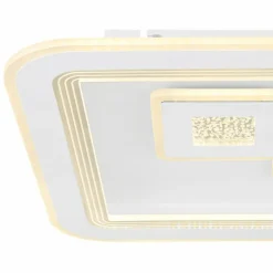 Luminaires Globo Lighting Éclairage Led|Plafonnier Globo VALERIA LED Chrome, Blanc, 1 lumière, Télécommandes