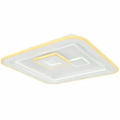 Luminaires Globo Lighting Éclairage Led|Plafonnier Globo VALERIA LED Chrome, Blanc, 1 lumière, Télécommandes