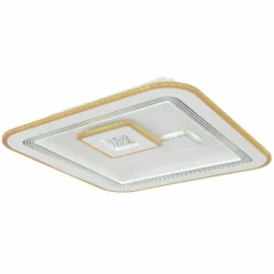 Luminaires Globo Lighting Éclairage Led|Plafonnier Globo VALERIA LED Chrome, Blanc, 1 lumière, Télécommandes