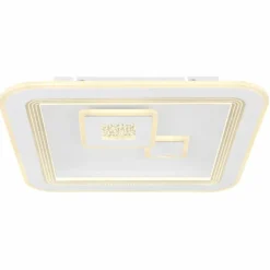 Luminaires Globo Lighting Éclairage Led|Plafonnier Globo VALERIA LED Chrome, Blanc, 1 lumière, Télécommandes