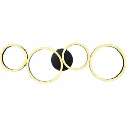 Luminaires Globo Lighting Éclairage Led|Plafonnier Globo VENOSA LED Noir, 1 lumière