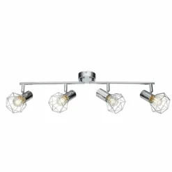 Luminaires Globo Lighting Spots Et Projecteurs|Plafonnier Globo XARA I Chrome, 4 lumières
