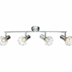 Luminaires Globo Lighting Spots Et Projecteurs|Plafonnier Globo XARA I Chrome, 4 lumières