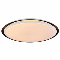 Plafonnier Globo XAVER LED Noir, Blanc, 2 lumières, Télécommandes, Changeur de couleurs