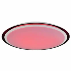 Plafonnier Globo XAVER LED Noir, Blanc, 2 lumières, Télécommandes, Changeur de couleurs