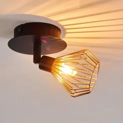 hofstein Spots Et Projecteurs|Plafonnier Grönhöj Noir, 1 lumière
