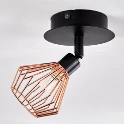 hofstein Spots Et Projecteurs|Plafonnier Grönhöj Noir, 1 lumière