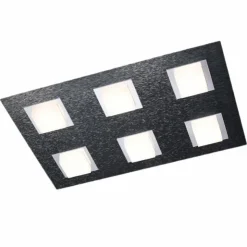 Luminaires Grossmann Éclairage Led|Plafonnier Grossmann BASIC LED Anthracite, 6 lumières