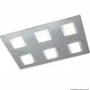 Luminaires Grossmann Éclairage Led|Plafonnier Grossmann BASIC LED Aluminium, 6 lumières
