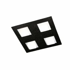 Luminaires Grossmann Éclairage Led|Plafonnier Grossmann BASIC LED Noir, 4 lumières