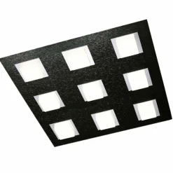 Luminaires Grossmann Éclairage Led|Plafonnier Grossmann BASIC LED Noir, 9 lumières