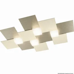 Luminaires Grossmann Éclairage Led|Plafonnier Grossmann Creo LED Champagne, 4 lumières