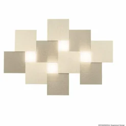 Luminaires Grossmann Éclairage Led|Plafonnier Grossmann Creo LED Champagne, 4 lumières