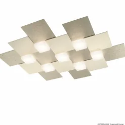 Luminaires Grossmann Éclairage Led|Plafonnier Grossmann Creo LED Champagne, 7 lumières
