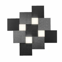 Luminaires Grossmann Éclairage Led|Plafonnier Grossmann CREO LED Noir, 4 lumières