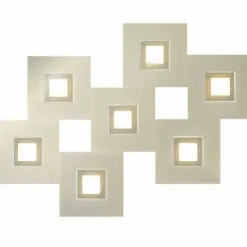 Luminaires Grossmann Éclairage Led|Plafonnier Grossmann Karree LED Champagne, 7 lumières