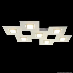 Luminaires Grossmann Éclairage Led|Plafonnier Grossmann Karree LED Champagne, 7 lumières