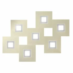 Luminaires Grossmann Éclairage Led|Plafonnier Grossmann Karree LED Titane, 7 lumières