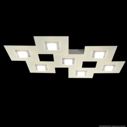 Luminaires Grossmann Éclairage Led|Plafonnier Grossmann Karree LED Titane, 7 lumières